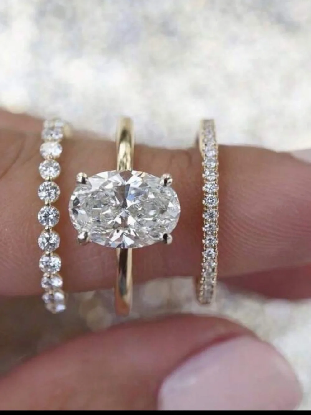 Gold ring set - Picture 3 of 3